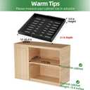 PAKETA 1 Pack Expandable Pull Out Cabinet Organizer, 21'' Deep Pull Out Drawers for Cabinets, Upgrade 3 Slide Rails Sliding Drawers for Cabinet with Adhesive Nano Film (Black)
