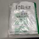 Tollpiz White Leaf Sheer Curtain Bedroom 38 x 63 Inches
