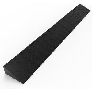 Henka 2" Rise Threshold Ramps for Doorways, Wheelchair Ramp for Home Steps, Door Threshold Ramp with Anti-Slip Surface (Color: Black, Size: 39x4.72x2in) (39x4.7x2.0in)