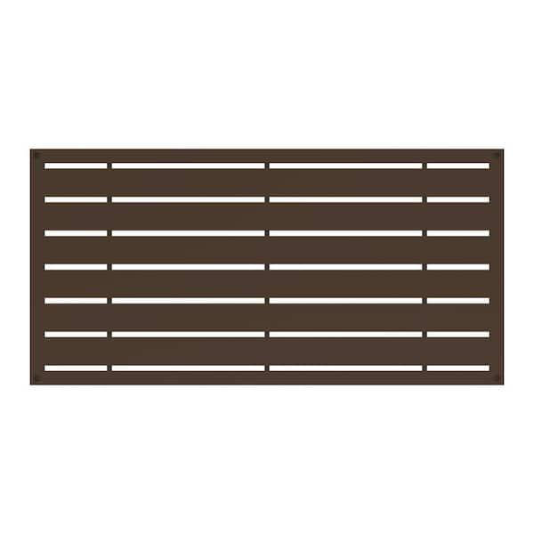 2 ft. x 4 ft. Boardwalk Umber Decorative Screen Panel 2