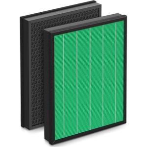 400/400S Filter Replacement Compatible with Coway AIRMEGA Max2 400 400S 400(G) 400S(G) Air Purifier, Max2 HEPA Green and Activated Carbon Filter Set, AP-2015-FP, 1 Set