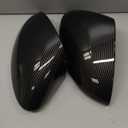 LLKUANG Car Rearview Mirror Cap Decoration Cover Compatible with Alfa Romeo Stelvio 2017-2024 Exterior Rearview Mirror Cover Cap (carbon fiber)