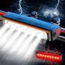 2026 Upgrade 10000 Lumen Bike Light, Super Bright LED Headlight,10+Modes,8000 mAh in/Out Put Rechargeable Bicycle Light, Runtime 72+hr, Aluminum Bracket, Waterproof Bike Headlight for Cycling, Mountain (Blue)