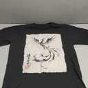 Japanese Phoenix Ink Art for Men Women Kids T-Shirt, S
