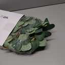 8 Pcs Candle Rings Artificial Eucalyptus Leaves Wreaths Candle Rings Wreaths Greenery Wreath Candle Rings for Pillars Boho Wreath Pillar Candleholders for Wedding Party Home Table Door (,) (Simple Style)