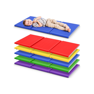 Folding Rainbow Rest Mats, Classroom Furniture, Assorted, 5-Piece 47.5" x 1" x 24"