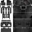 Floor Mats Set for 2022-2025 2026 Kia Carnival (Gas Only), All Weather TPE Backrest Mat Trunk Lower Well Mat Cargo Liner Door Sill Guards Accessories (Full Mats Set for Full Coverage)
