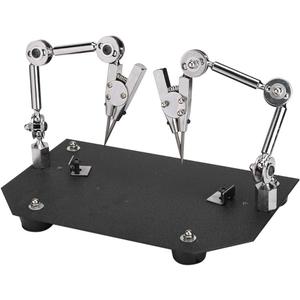 Haofy Helping Hands Soldering Station, Auxiliary Work Clip Jewelry Welding Fixture Table Clamp, Soldering Stand with Dual Clips for Welding, Jewelry