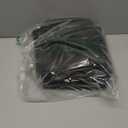 Hleelomi 5 Pack 40inch Suit Bag Garment Bag for Travel and Storage, Garment Bags for Hanging Clothes with Zipper and Visible Transparent Window, Black