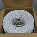 MONK CABLES | CAT6 Plenum Cable 1000ft | UTP, 23AWG, 550MHz | DSX-8000 Certified | Most Certified Cable of The Whole Market (White)