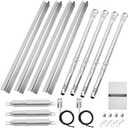 Uniflasy Grill Replacement Parts for CharBroil Performance 4-Burner 463365021 463365724 463351021 463352521 463331221 463448021 Stainless Steel Grill Burner Heat Plate Shield Crossover Tube Igniter 17"