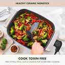 GreenPan Advanced 12 X 15 Electric Skillet with Lid, 7QT Capacity for Family Meals, Healthy Ceramic Nonstick PFAS-Free Coating, Fry, Saut, Steam, Simmer, Sear, Stir Fry, Dishwasher Safe, Clay