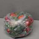 Christmas Garland with Lights, 9FT 30 LED Prelit Christmas Garland for Mantle,Outdoor Indoor Christmas Decorations Garland Battery Operated with Timer, Bows,Flowers,for Stairs,Railing,Fireplace,Door