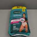 Depend Fresh Protection Adult Diapers, Incontinence & Postpartum Bladder Leak Underwear for Women, Disposable, Maximum, Small, Blush, 32 Count