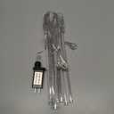 Joomer Christmas Lights Outdoor, 11.8 inch 10 Tubes 240 LED Meteor Shower Lights, LED Snow Falling Icicle Cascading Light with Timer Waterproof and Connectable for Christmas Decoration (Warm White) (1PACK)