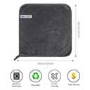 SINLAND Absorbent Coral Velvet Washcloth Ultra Soft Microfiber Face Towels 12 x 12 inch Multi-Purpose Face Cloths for Household and Sport