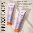 L'Oreal Paris Sulfate Free Frizz Defy Conditioner, Frizz Control Hair Care with Marula Oil, EverPure, 8.5 Fl Oz 