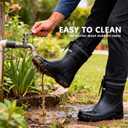 Rain Boots for Men Waterproof Mens Mid-Calf with PVC Rubber Boots Mens Mud Boots, Garden Boots Comfort Lightweight Gardening Fishing Shoes for Yard Farm Outdoor Work, 47