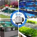 Simple Deluxe Air Pump with Adjustable Air Flow Outlets for Aquarium, Fish Tank and Hydroponic Systems (602 GPH*1-New, 18W)