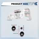 Racing Compliance Brackets Spherical Bearings Compatible with Clear Civic EG 92-95 Integra 94-01,Replace 542-05-M465