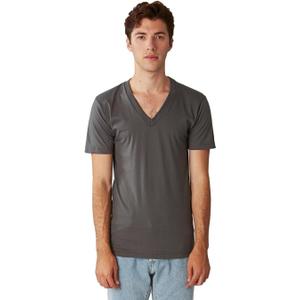 American Apparel Men's Unisex Fine Jersey Short-Sleeve V-Neck (Medium)