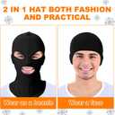 Seematn 8 Pcs 3 Hole Full Face Ski Mask for Men Women, Summer Cooling Neck Gaiter, UV Protector Motorcycle Ski Scarf Sports