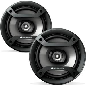 PIONEER F-Series TS-F1634R 6.5 2-Way Speakers (Pair) 200W Max, Balanced Sound + Smooth Treble, Great Stock Replacement, High-Efficiency Speaker Designed for OEM Power