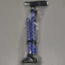 BeneCane Walking Cane for Women Folding Cane for Men with Two Led Lights Quad Cane with Stable Base Lightweight and Adjustable Walking Stick (Carved Blue)