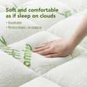 Full XL Size Mattress Topper Viscose Made from Bamboo, Extra Thick Quilted Pillow Top, Naturally Cooling & Breathable for Hot Sleepers, Back Pain Relief, Deep Pocket Skirt Fits 6-18", Green