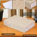 Tioncy 3 Pcs Fake Book Box Neutral Linen Book Box Decorative Faux Prop Storage for Farmhouse Home Decor shelf Table Card Photo DIY Keepsake Gift(Multi Sizes,Khaki, Dark Coffee, Light Coffee)
