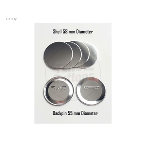 200 Pck - 3 inch ONLY for BAM Machines Pin Buttons - Generic Compatible with Badge A Minit 2 1/4