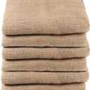 6 PCS 40 x 24 Inch Burlap Bags, Large Burlap Storage Sacks for Gardening, Potato Sack Race Bags for Potato Grow Bag Storage, Sack Race, Birthday Party, Sturdy Natural Jute