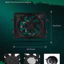 SCITOO Engine Radiator Cooling Fan Assembly Compatible with 2013-2018 for Ram for 1500 3.6L 2019-2023 for Ram for 1500 Classic 3.6L; Replace 624040;52014772AF;CH3115194