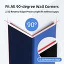 4 Pcs Aluminum Angle Corner Guards, 1" x 1" x 39.4" Metal Wall Corner Protector L-Shaped Molding Trim for Wall Door Frame Cabinet Protection Decoration, 2 mm Thickness, Blue