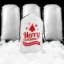 Shappy 3 Bags Christmas Fake Snow Decor Fiber Artificial Snow Fluffy Indoor Decoration Snow Blanket with White Bag for Winter Mantle Village and Nativity Farmhouse Holidays Christmas Decor