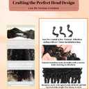 8 Packs Burmese Curly Crochet Hair 14inch Knotless Curly with Spiral Curl Ends Synthetic Hair for Women Pre looped Bohemian Crochet Braids Braiding Crochet Hair Extensions (14inch, 1B)