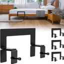 AIYOTAR 4 Pack Non Slip Mattress Gaskets for Metal Bed Frame, Adjustable Mattress Slide Stopper, Mattress Holder in Place Gripper, Anti Slip Baffle Mattres Retainer Bar Keep Mattres from Sliding