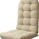 YEFU Adirondack Chair Cushion, Rocking Chair Cushions High Back, Thickened Patio Chair Pad for Indoor and Outdoor, 49x20x5 Inch, Beige (1-Piece Adirondack Chair Cushion)
