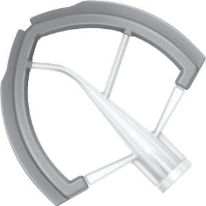 Flex Edge Beater Accessories and Attachments for KitchenAid 6 Quart Bowl-Lift Stand Mixer, Pastry Paddle Attachment for Kitchenaid, Dishwasher Safe, White