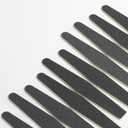 Professional 10 PCS Nail Files - Double Sided Emery Boards 100/180 Grit, Reusable Buffers for Natural and Acrylic Nails, Manicure Pedicure Tools, Black