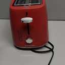 Proctor Silex Plastic 2 Slice Toaster, Bagel, Defrost & Cancel Buttons, Browning Control With 7 Shades, Auto Shutoff, Slide-Out Crumb Tray, Red (22661)