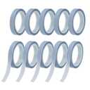 PATIKIL 10Rolls Highlighter Tapes, 0.24Inch x 16.40ft Transparent Marking Sticker Removable Clear Color Tapes Office Class Supplies for Teacher Book Reading Home Morandi Purple