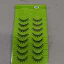 outopen 10 Pairs Manga Lashes with Clear Band Japanese Anime Cosplay Eyelashes Asian False Eyelashes Natural Look Like Individual Clusters(Anime Lashes 9-12MM)