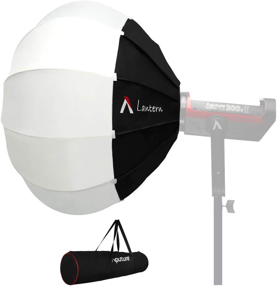 Aputure Lantern Softbox Soft Light Modifier,26inch, Quick-Setup Quick-Folding Aputure Space Light Upgraded for 300D Mark II 120D 120T 120D Mark II 300X and Other Bowens Mount Light