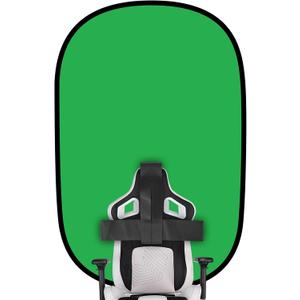 Green Screen Backdrop, 58in Portable Green Screen Chair with Stand Double Sided Foldable Green Background, Chroma Key, for Photography Streaming Gaming Photo Zoom Video Chats and Meeting