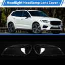 Headlight Lens Cover Headlight Headlamp Lense Clear Lens Cover for Volvo XC60 2009-2013 Clear PC 1 Pair Front Left Right Car