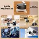 2026 Magnetic Car Phone Mount, Vacuum Suction Dashboard Mount with Adjustable Angle, Magnetic Phone Holder, Black.