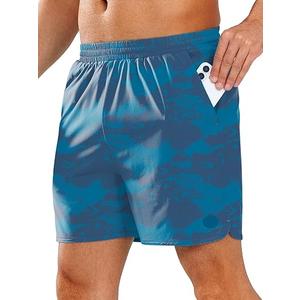 NORTHYARD Mens Swim Trunks 5" Beach Swim Shorts Quick Dry Bathing Suit with Mesh Liner Packable, Scale, 2XL