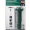 15a 125v 1875w Green Outdoor Timer Power Stake With 6 Outlets