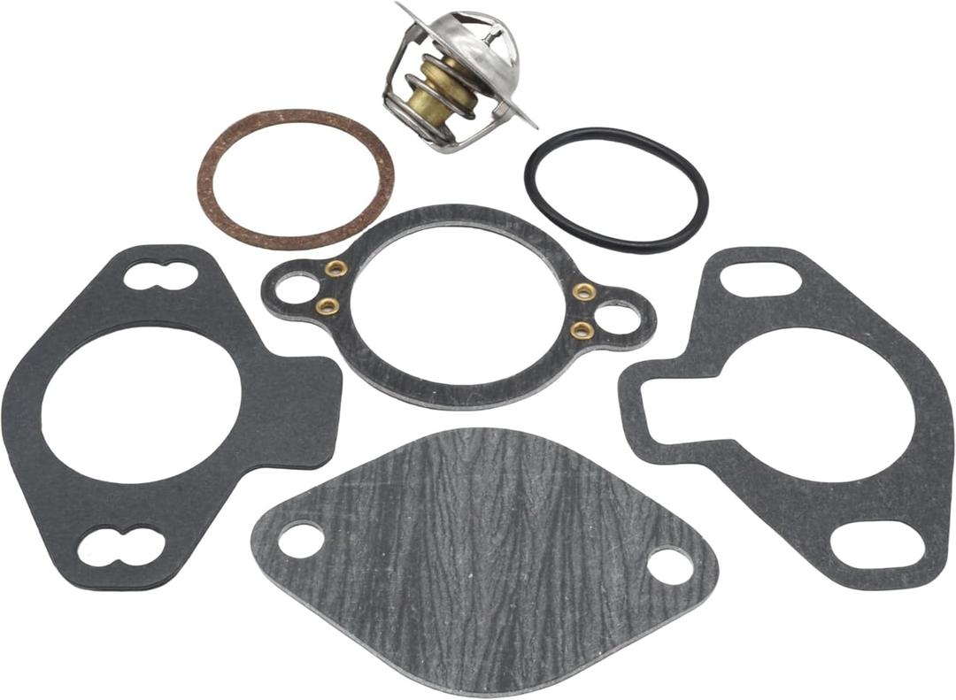 18-3668 Thermostat Repair Service Kit for Mercruiser 4.3L 5.0L 5.7L 7.4L V6 V8 SternDrive Motors replaces 807252Q4 807252T4 807252T7 8M0089715